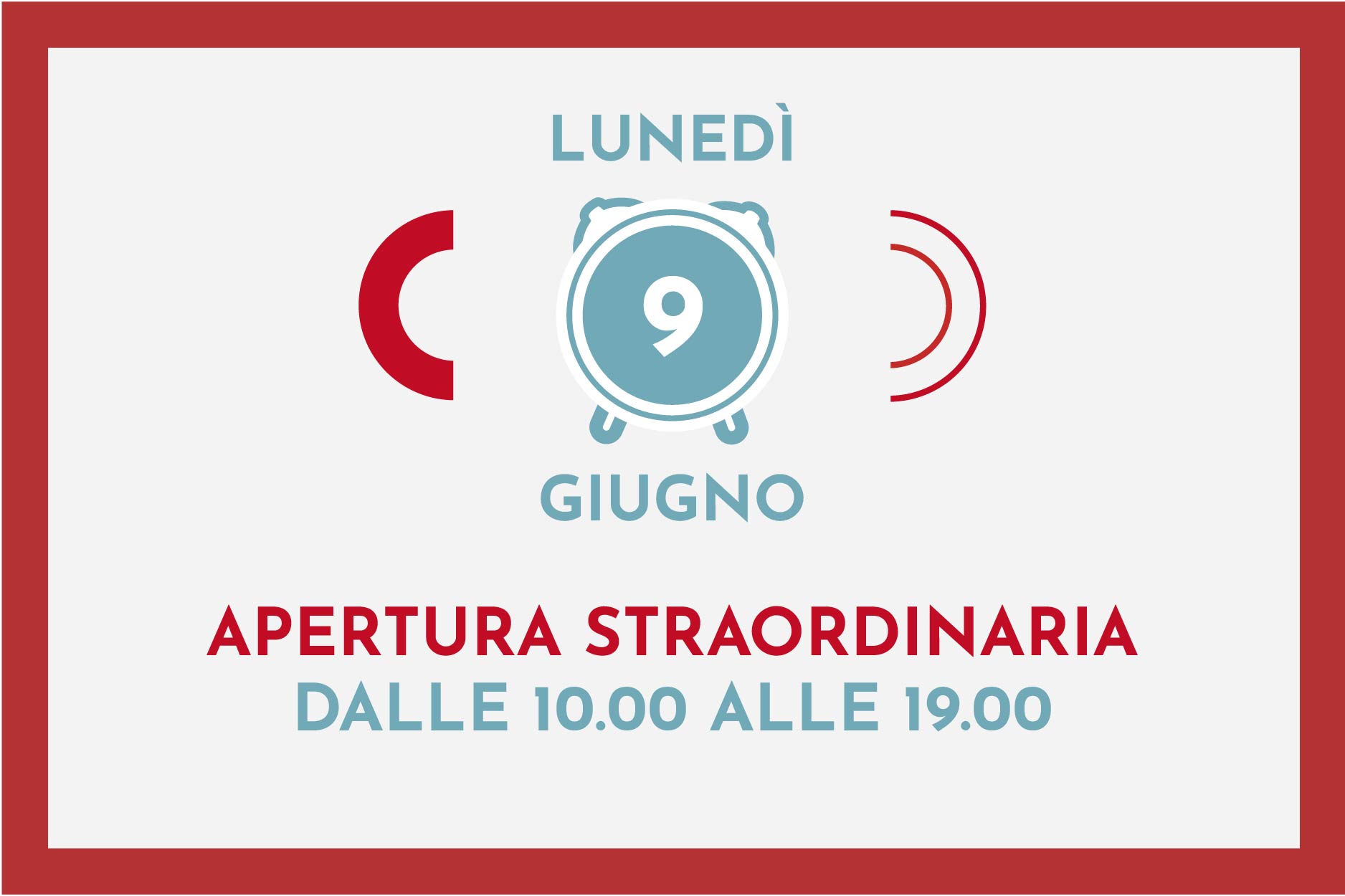 Il 9 Giugno, per il lunedì di Pentecoste, il CentroCentro, sarà aperto dalle 10:00 alle 19:00.