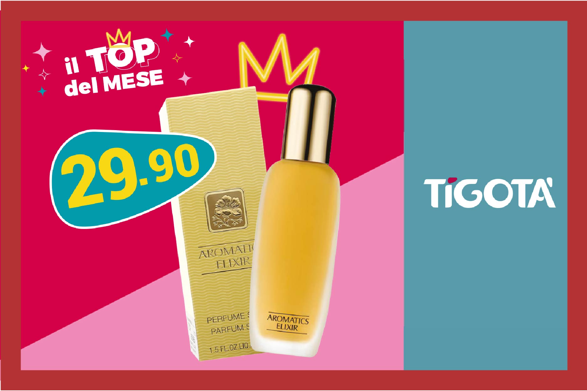 Il top del mese da Tigotà? Aromatics Elixir, eau de parfum donna da 45ml a CHF 29.90! Approfittane 😍